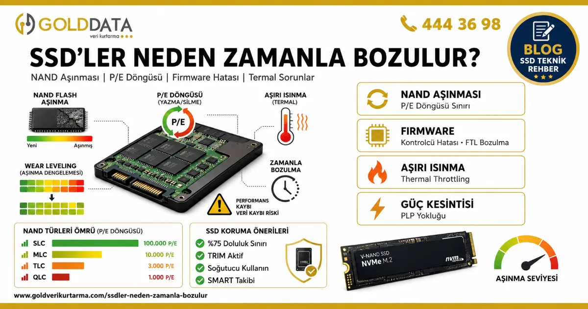 SSD’ler Neden Zamanla Bozulur?