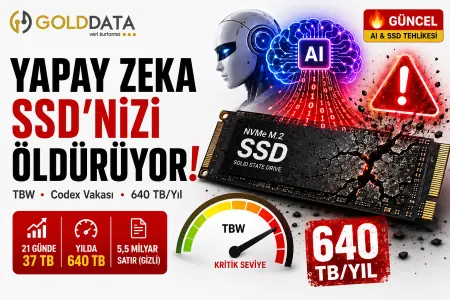 SSD Disklerdeki Tehlike: Yapay Zeka Araçları SSD Ömrünü Sessizce Tüketiyor
