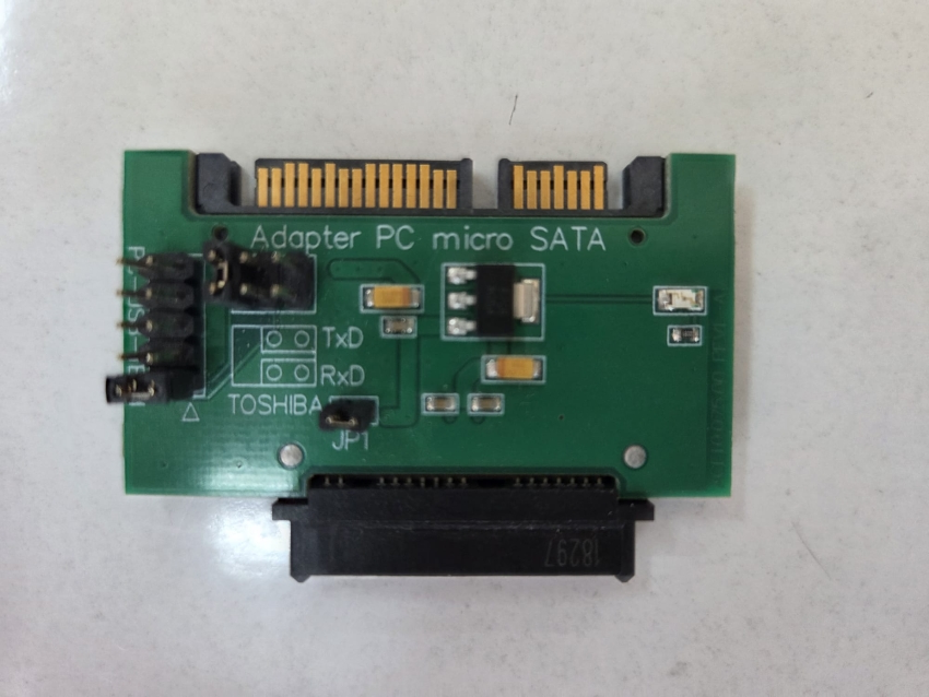 1,8 inç diskler için micro SATA adaptörü