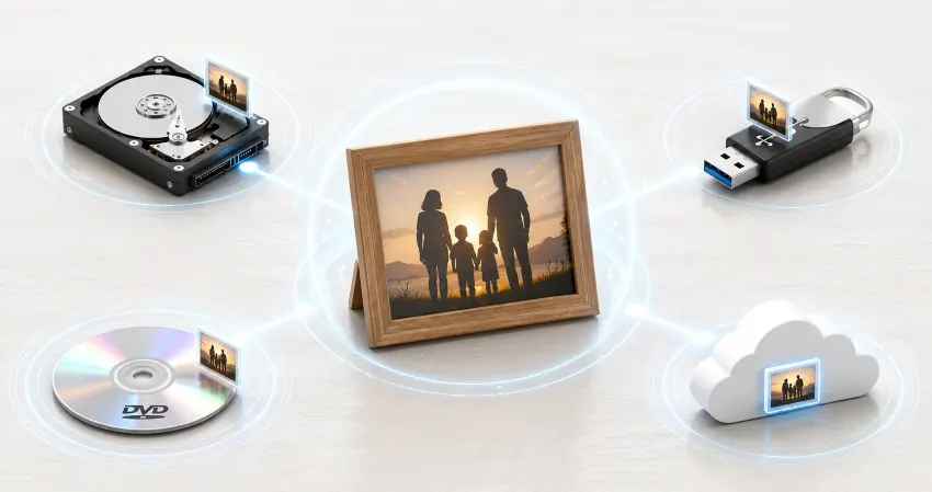 Dijital fotoğraf saklama yöntemleri - HDD, USB, DVD ve bulut