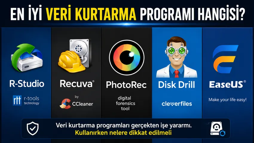 En iyi veri kurtarma programı hangisi, kullanırken nelere dikkat edilmeli