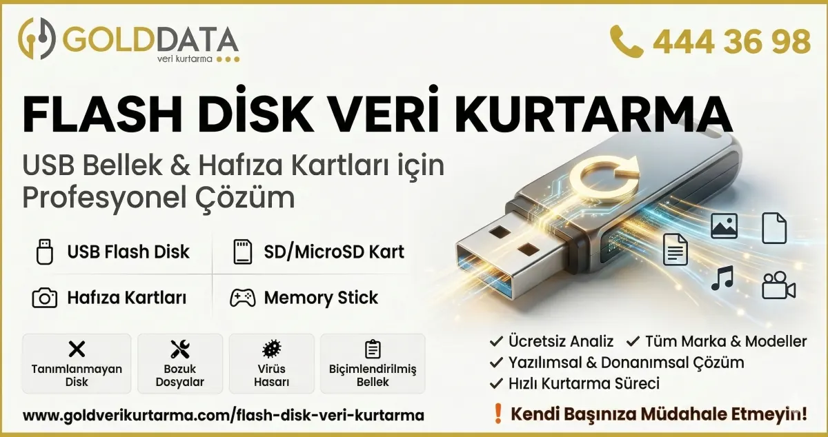 Flash Disklerden veri kurtarma hizmeti