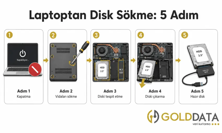 Laptop ve Masaüstü Bilgisayardan Disk Sökme Rehberi Adım Adım Bilgisayardan Disk Sökme
