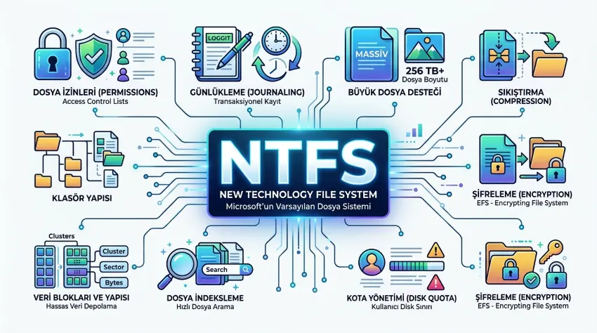 NTFS Nedir - NTFS Dosya Sistemi Ne İşe Yarar
