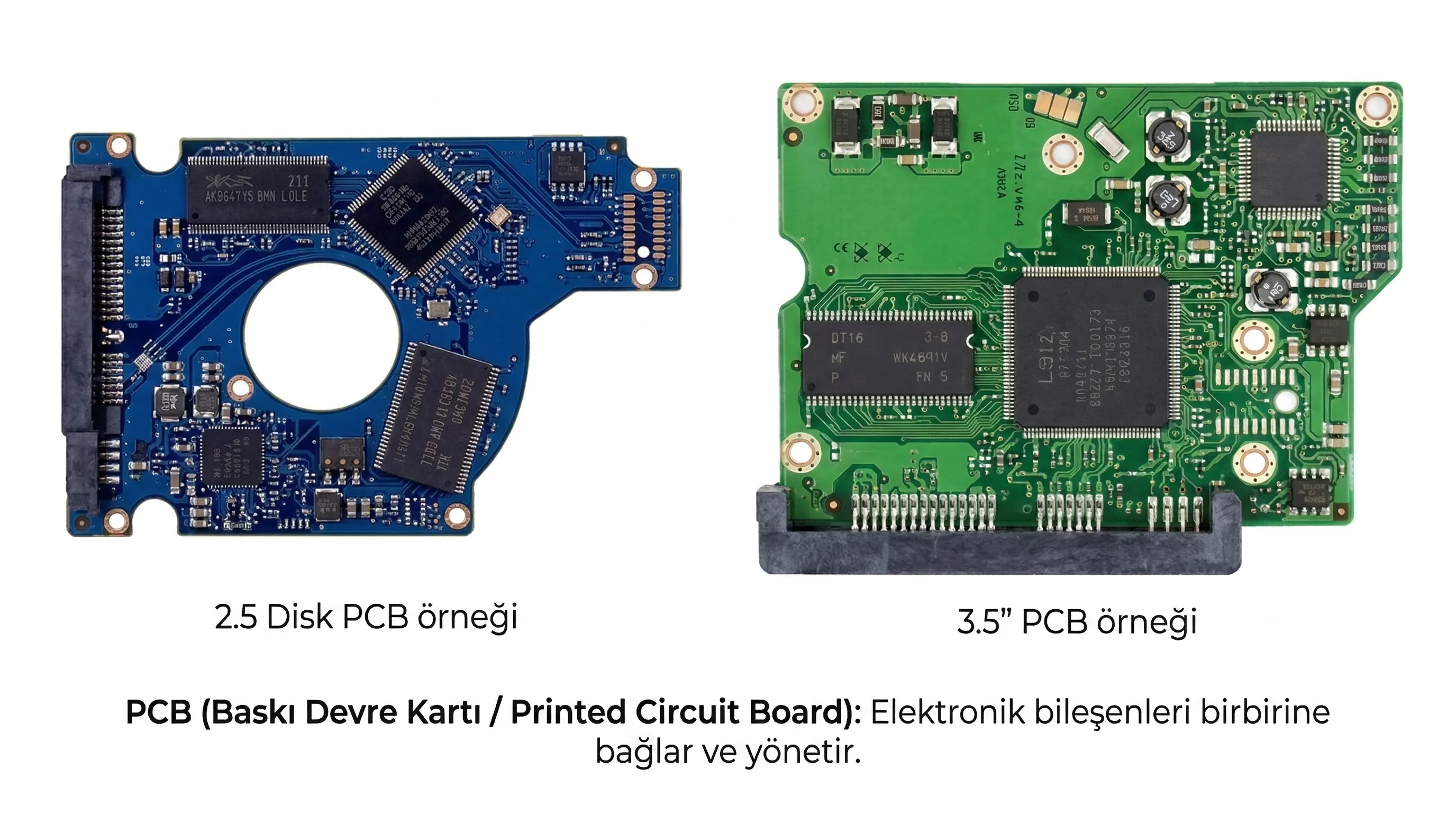 harddisklerde kullanılabilen pcb örnekleri