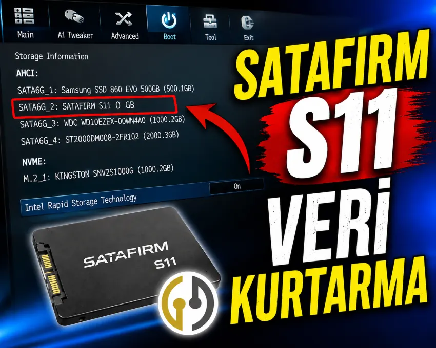 SATAFIRM S11 hatası, Phison kontrolcülü SSD'lerde görülen firmware arızası