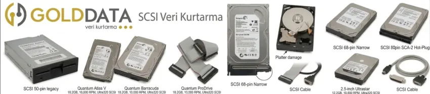 SCSI ve SAS disklerden veri kurtarma hizmeti