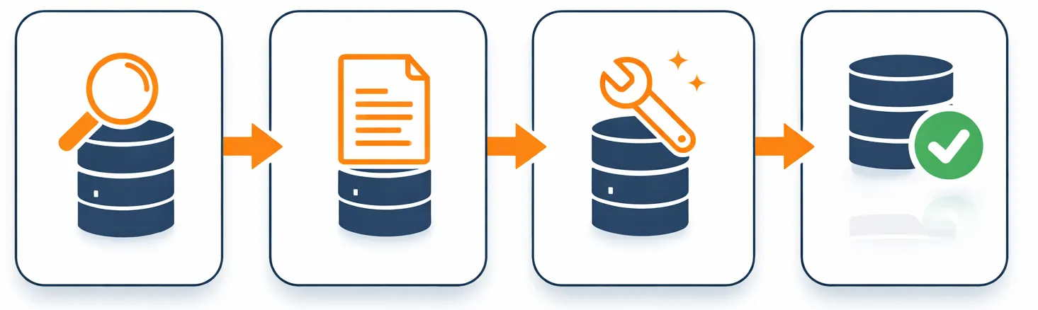 Veritabanı Onarma Aşamaları - Profesyonel Database Kurtarma Süreci